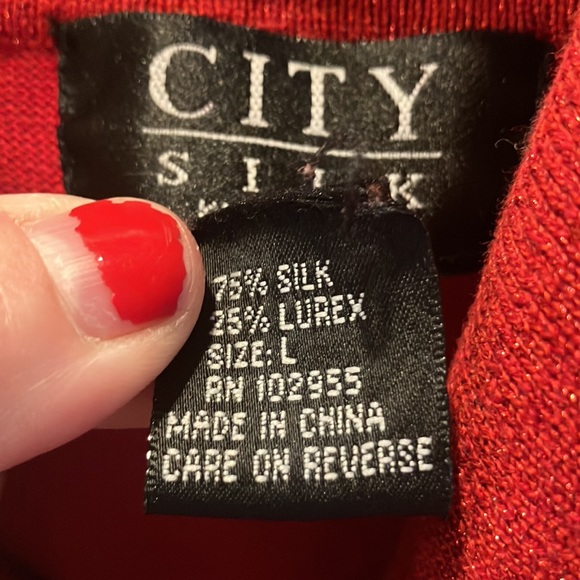 Red Sparkly Shirt - Picture 2 of 4